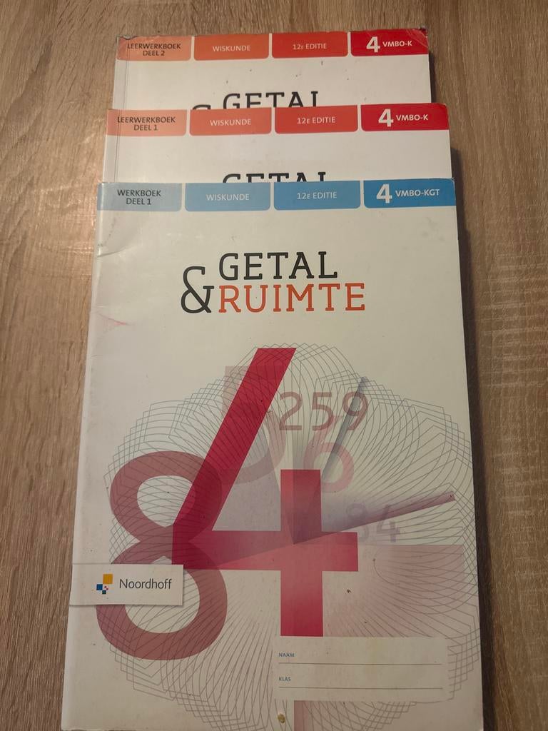 Getal & Ruimte 4 VMBO-K/KGT Wiskunde Boek, Ophalen, Gelezen, VMBO, Overige vakken