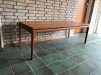 Retro Deens design koffietafel-salontafel teakhout, Ophalen, 50 tot 75 cm, Teakhout, 50 tot 100 cm