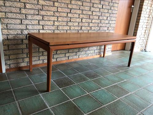 Retro Deens design koffietafel-salontafel teakhout, Huis en Inrichting, Tafels | Salontafels, Zo goed als nieuw, 50 tot 75 cm