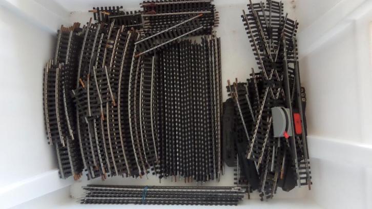 Lima treinen HO met rails en transformator, Hobby en Vrije tijd, Modeltreinen | H0, Gebruikt, Treinset, Gelijkstroom, Lima, Analoog