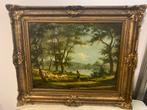 Ch. Jacque - Landschap met schapen - Olieverf, Antiek en Kunst, Kunst | Schilderijen | Klassiek, Ophalen of Verzenden