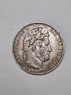 Frankrijk 5 francs 1845 BB, Verzenden, Frankrijk, Losse munt, Zilver