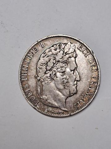 Frankrijk 5 francs 1845 BB beschikbaar voor biedingen