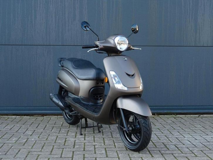 SYM FIDDLE 50 4T 45KM BRUINE BROMSCOOTER, Fietsen en Brommers, Scooters | SYM