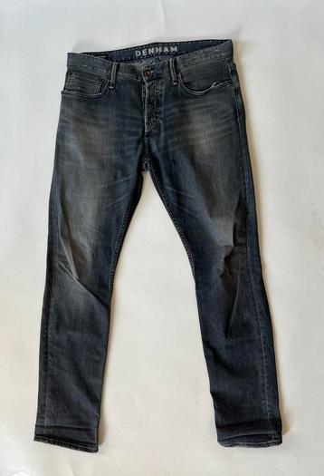 Denham Razor slim fit spijkerbroek, grijs, maat W33/L32 beschikbaar voor biedingen