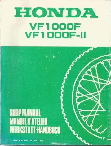 Honda VF1000 F - VF1000 F2 Shop Manual (3712z) beschikbaar voor biedingen
