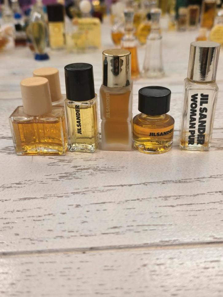 Jill sander vintage parfum 6 stuks, Verzamelen, Parfumverzamelingen, Zo goed als nieuw, Miniatuur, Gevuld, Ophalen of Verzenden