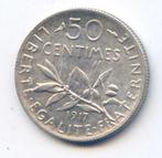 Frankrijk 50 Centimes 1917, Ophalen of Verzenden, Frankrijk, Zilver