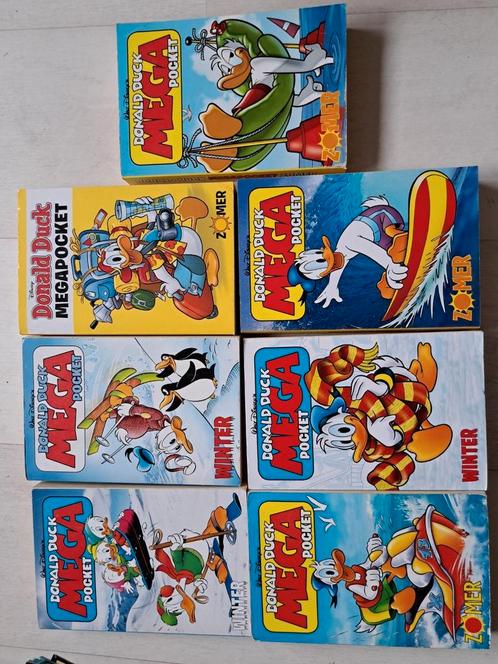 7 Donald Duck mega pockets zomer en winter, Boeken, Stripboeken, Gelezen, Meerdere stripboeken, Ophalen of Verzenden
