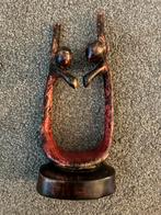 Houten Beeldje Twee Personen, Ophalen of Verzenden