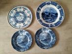 4 decoratie borden delfsblauw., Ophalen