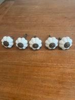 Witte Knopjes - Set van 5, Ophalen, Overige materialen, Gebruikt, Overige typen