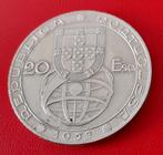Portugal 20 escudos 1953 zilver Financial Renewal, Postzegels en Munten, Munten | Europa | Niet-Euromunten, Ophalen of Verzenden