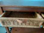 Houten Sidetable met Wicker Manden, Huis en Inrichting, Tafels | Sidetables, Ophalen, Overige materialen, Gebruikt, 50 tot 100 cm