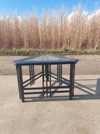 Vintage italiaans design bijzettafel hoogglans giorgetti, Ophalen, Zo goed als nieuw, Rechthoekig, Hout