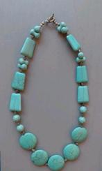 Turquoise Ketting Boho, Blauw, Ophalen of Verzenden, Zo goed als nieuw, Steen of Mineraal