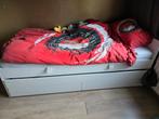 Wit bed met lades ikea slakt 90x200, Ophalen, Gebruikt, 70 tot 85 cm, Lattenbodem