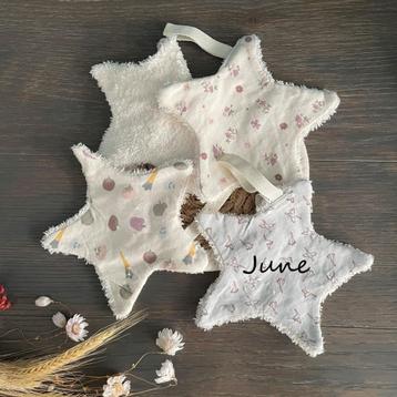 Knuffeldoek speendoekje met naam gepersonaliseerd beschikbaar voor biedingen