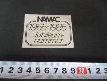 sticker NAMAC Jubileum-nummer 1965 - 1985 Miniatuur auto's * beschikbaar voor biedingen