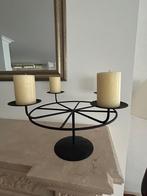 Zwarte tafel kandelaar, Ophalen, Gebruikt, 25 tot 50 cm, Zwart