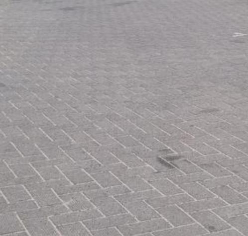 ROOIKORTING 2.500m2 grijs reliëf breccia tegels stoeptegels, Tuin en Terras, Tegels en Klinkers, Gebruikt, Terrastegels, Beton