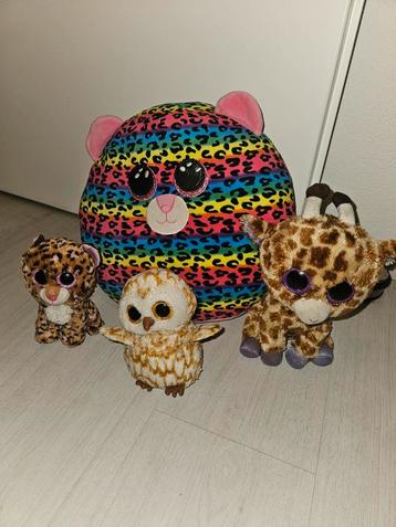 4 Ty branie boo knuffels. In goede staat. beschikbaar voor biedingen