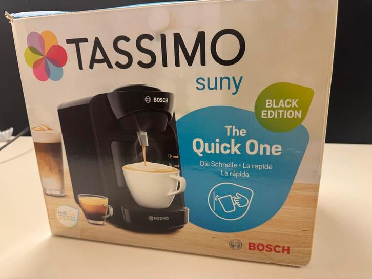 Bosch Tassimo Suny Koffiemachine, Witgoed en Apparatuur, Koffiezetapparaten, Nieuw, Koffiepads en cups, Koffiemachine, 1 kopje