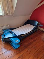 Peuterbed kleuterbed in de vorm van een vliegtuig, Ophalen, Gebruikt, 70 tot 85 cm, Lattenbodem