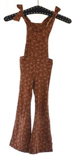 Jumpsuit bruin met bloemetjes print maat 110, Kinderen en Baby's, Kinderkleding | Maat 110, Broek, Meisje, Ophalen of Verzenden