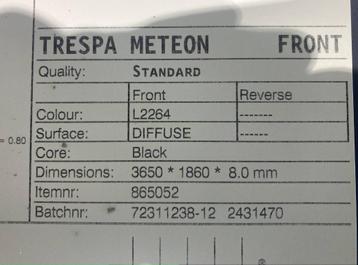 8mm Trespa Meteon Lumen Oceania Blue L2264 (Div. afm.)