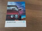 Folder Volkswagen Golf GTI G60, Boeken, Ophalen of Verzenden, Zo goed als nieuw, Volkswagen