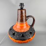 Grote Vintage Oranje Fat lava lampvoet, West-Duits aardewerk, Antiek en Kunst, Antiek | Lampen, Ophalen of Verzenden