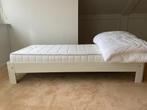 Auping 1-persoonsbed inclusief matras en dekbed, 90 cm, Eenpersoons, Wit, Zo goed als nieuw