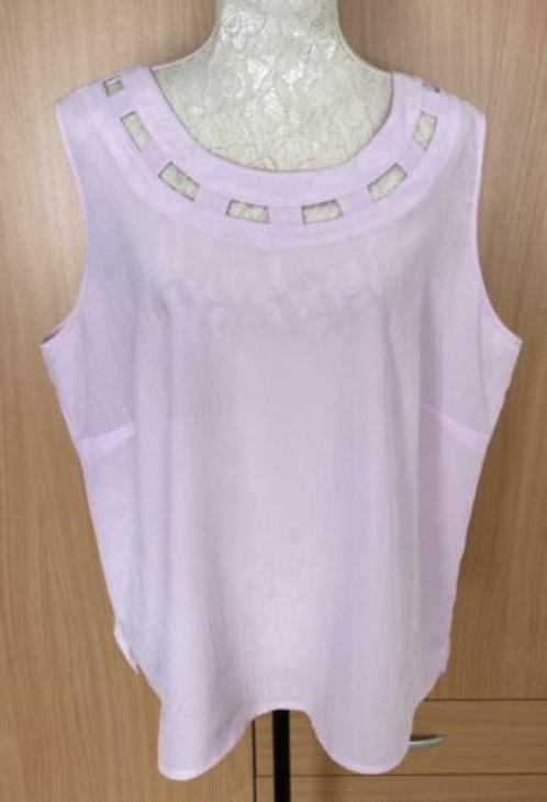 Oscar B top lila maat 50 NIEUW, Kleding | Dames, Tops, Nieuw, Maat 46/48 (XL) of groter, Overige kleuren, Zonder mouw, Ophalen of Verzenden