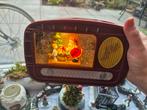 Kerstdorp Radio met Kerstman, Licht & Muziek, Ophalen, Gebruikt