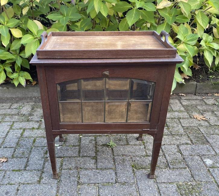 Theekastje met Afneembaar Dienblad., Huis en Inrichting, Kasten | Buffetkasten, Gebruikt, Minder dan 100 cm, 50 tot 100 cm, 25 tot 50 cm