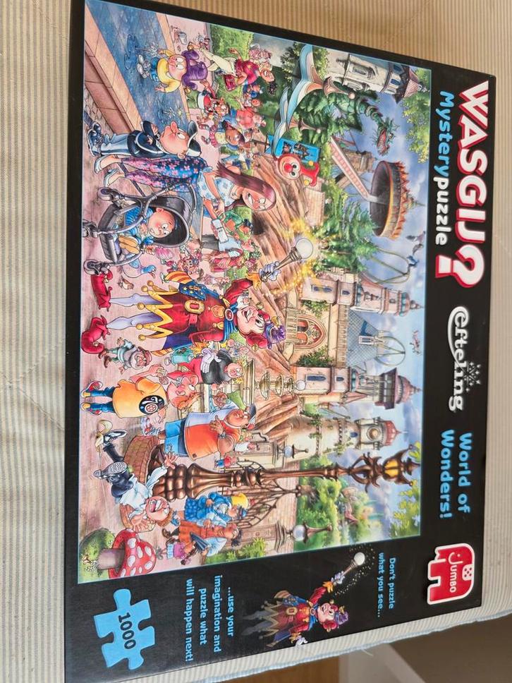 Wasgij Mystery Puzzel Efteling 1000 stukjes, Hobby en Vrije tijd, Denksport en Puzzels, Zo goed als nieuw, Legpuzzel, 500 t/m 1500 stukjes