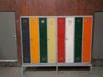 Originele oude metalen lockerkast / lockerkasten., Ophalen, Gebruikt