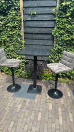 Statafel bartafel met 2 krukken, Ophalen, Gebruikt, @tafel, Kruk
