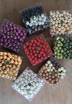 Te koop glazen kerstballen op steeldraad (2,5 cm doorsnee), Diversen, Kerst, Ophalen, Nieuw