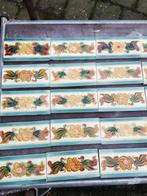 30 stuks mooi afgebiesde antieke randtegels 15x7,5cm, Antiek en Kunst, Ophalen