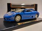 Bugatti EB 110 kobalt blauw 1992 Maisto metal 1:18 KRD, Hobby en Vrije tijd, Modelauto's | 1:18, Ophalen of Verzenden, Zo goed als nieuw