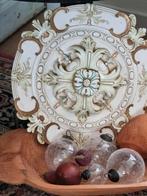 Brocante 2 Sierornamenten ROZET, Ophalen of Verzenden