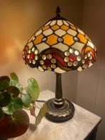 Tiffany lamp, glas in lood tafellamp prachtige staat, Minder dan 50 cm, Glas, Ophalen