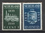 325/326 1939 100 jaar Spoorwegen 100% MNH, Postzegels en Munten, Postzegels | Nederland, Ophalen, T/m 1940, Postfris