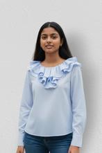 H&M – Chic & Airy White-Blue Mixed Blouse – S 🌸👠, Kleding | Dames, H&M, Blauw, Ophalen of Verzenden, Zo goed als nieuw