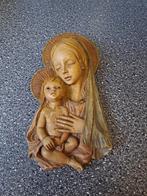 Vintage Maria met kind wandhanger Italy Bertagna, Antiek en Kunst, Antiek | Religie, Ophalen of Verzenden