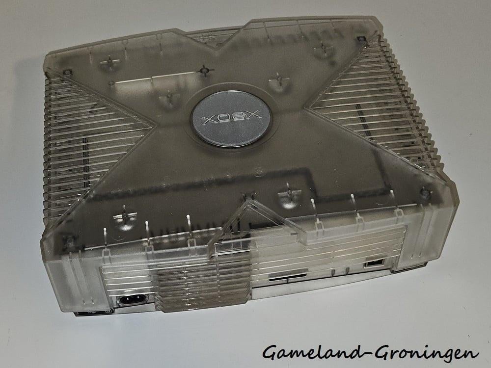 Xbox met Controller & Bedrading (Crystal), Gebruikt, -, Crystal/doorzichtig, -