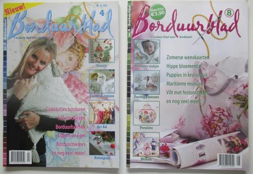 Borduurbladen, Hobby en Vrije tijd, Naaien en Fournituren, Zo goed als nieuw, Ophalen