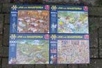 2 Jan van Haasteren puzzles 1000 park, kruidvat 40 jaar, Ophalen of Verzenden, 500 t/m 1500 stukjes, Zo goed als nieuw, Legpuzzel